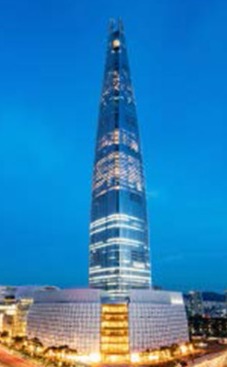 Lotte World Tower é concluída em Seul e se torna o quinto edifício