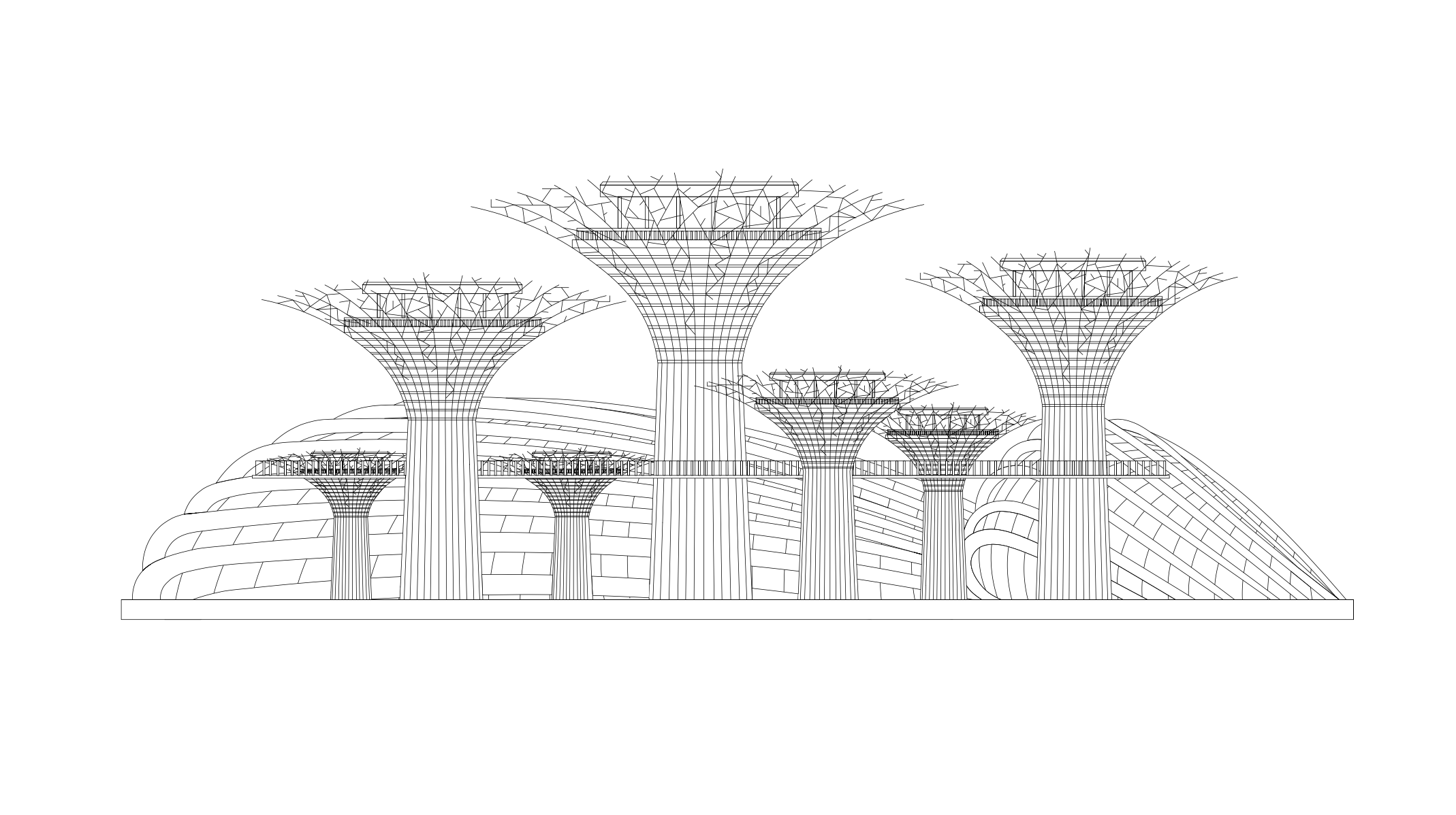 Gardens By The Bay   Wireframe Gbtb